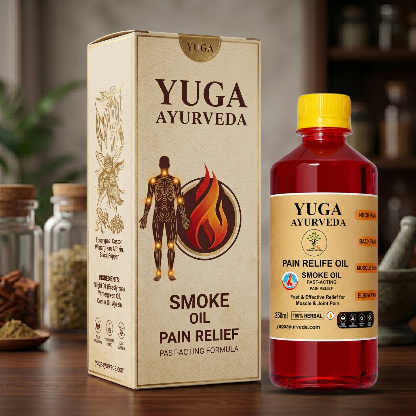 Best Ayurvedic Pain Relief Oil - Relieves Joint, Knee, Arthritis & Muscular Aches Naturally - YUGA AYURVEDA