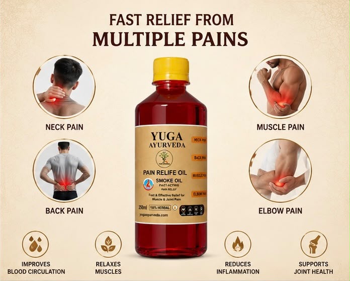 Best Ayurvedic Pain Relief Oil - Relieves Joint, Knee, Arthritis & Muscular Aches Naturally - YUGA AYURVEDA