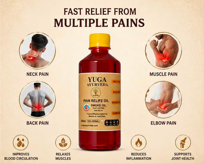 Best Ayurvedic Pain Relief Oil - Relieves Joint, Knee, Arthritis & Muscular Aches Naturally - YUGA AYURVEDA