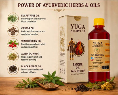 Best Ayurvedic Pain Relief Oil - Relieves Joint, Knee, Arthritis & Muscular Aches Naturally - YUGA AYURVEDA